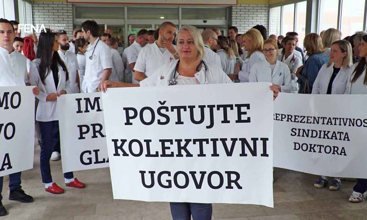 230919_slika_Štrajk upozorenja Doktori traže reprezentativnost strukovnoga sindikata