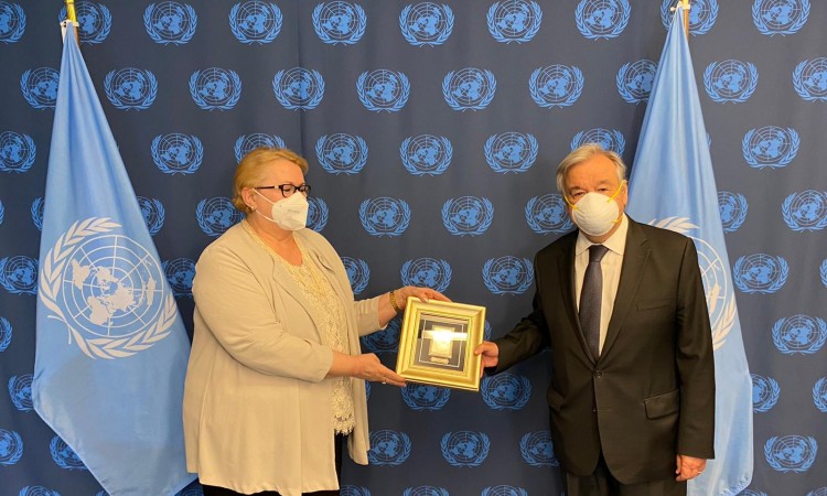 Bisera Turković i Antonio Gutteres