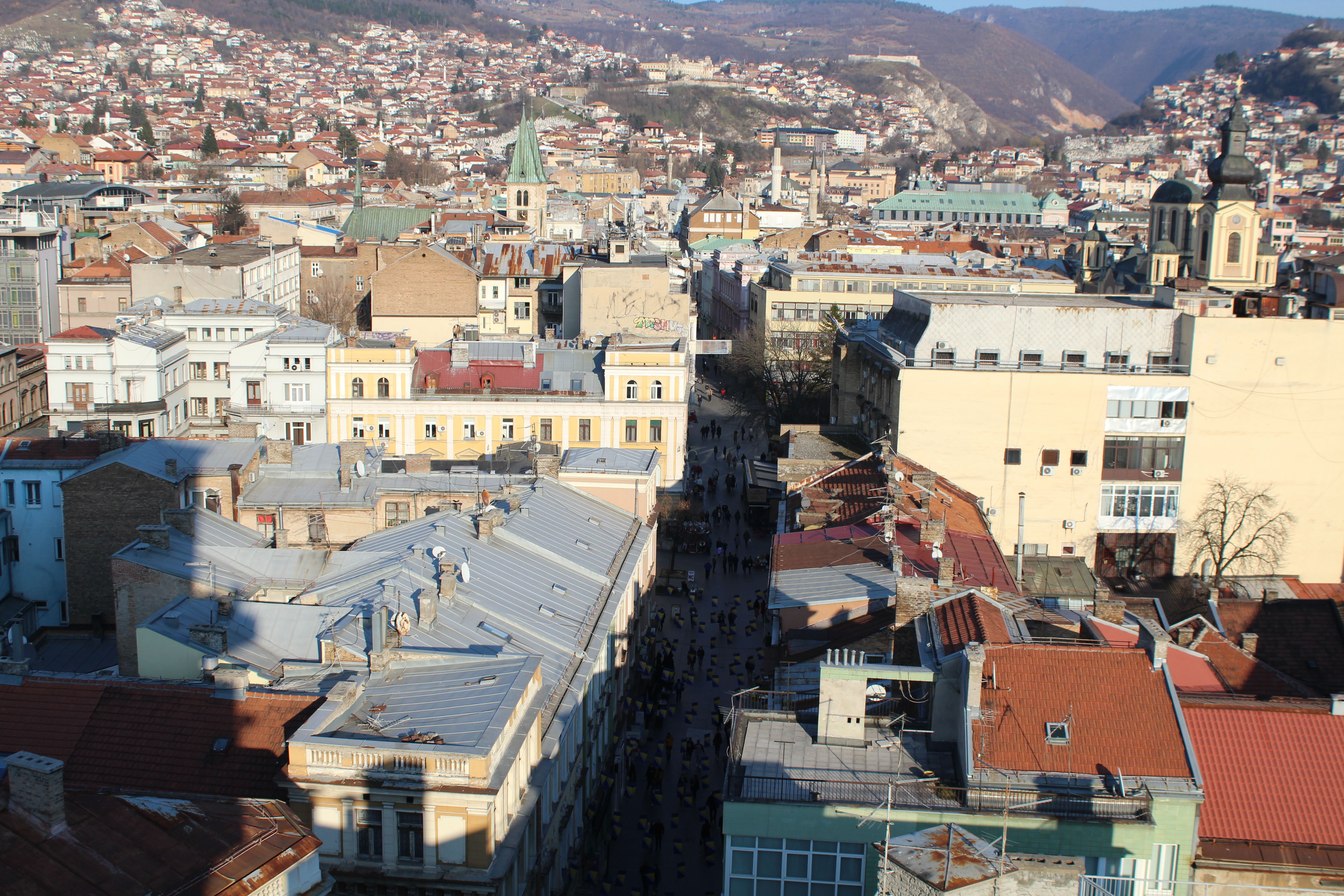 Sarajevo panorama grad vremenska prognoza 10