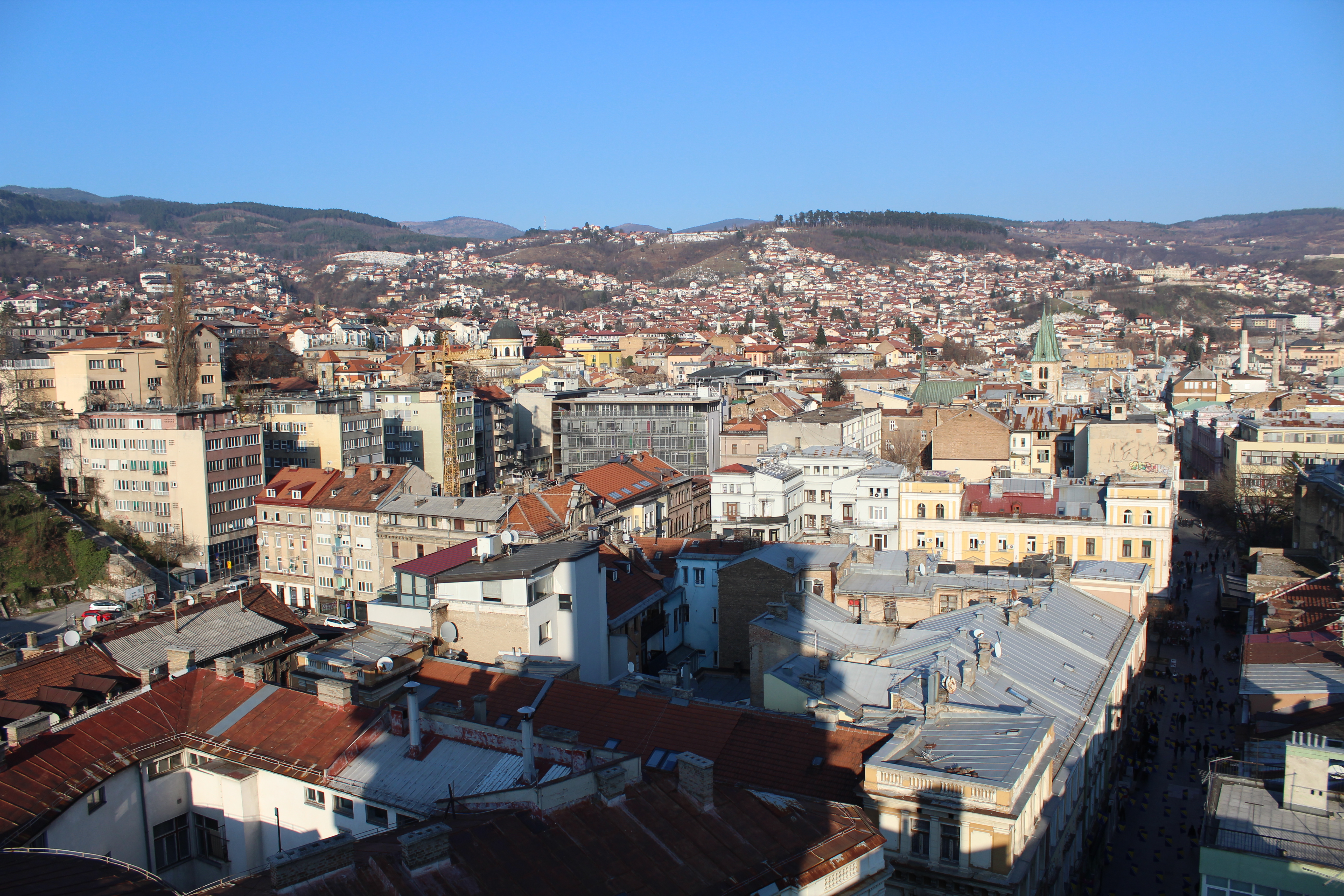 Sarajevo panorama grad vremenska prognoza 6