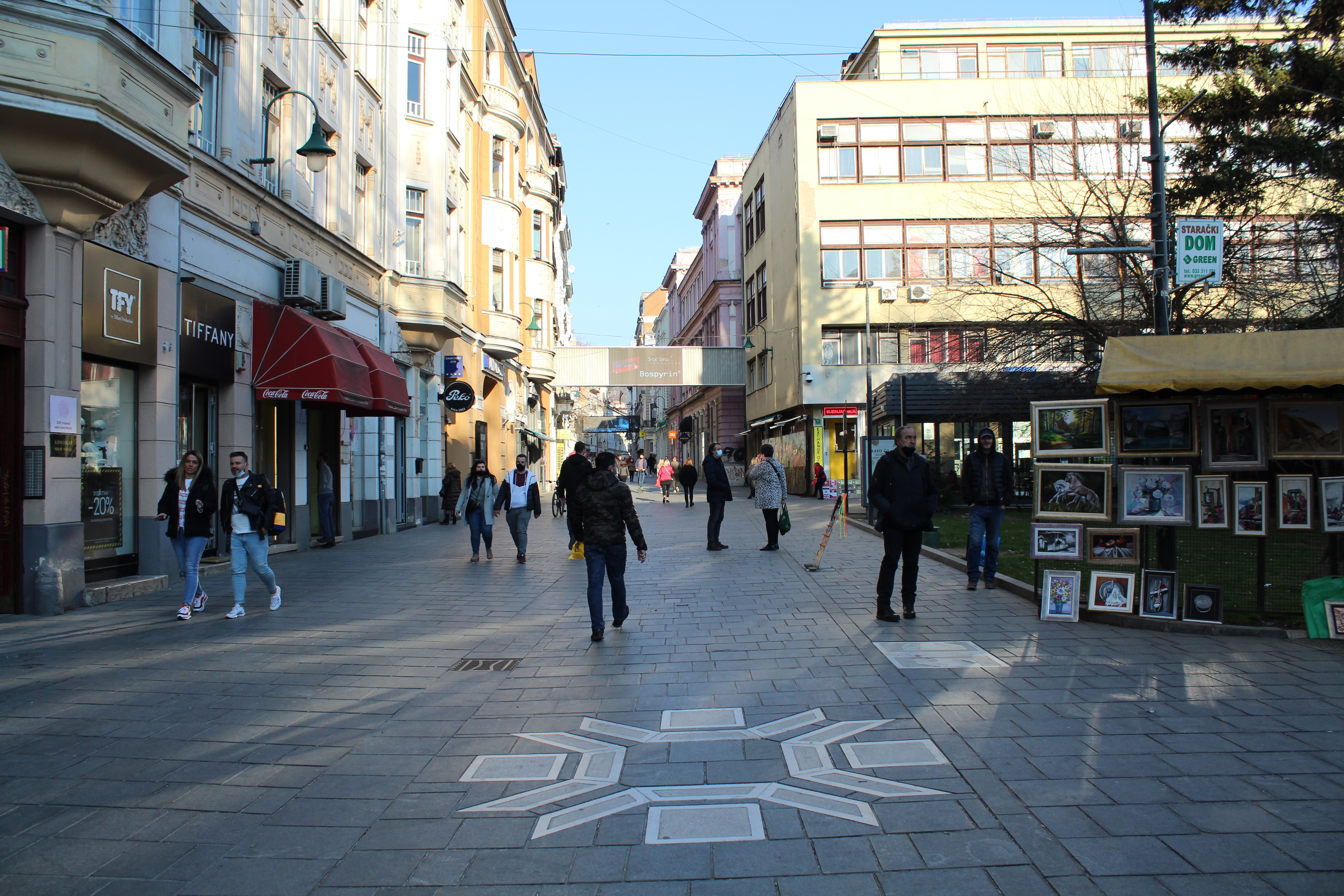 Sarajevo setaci grad vremenska ilustracija 14
