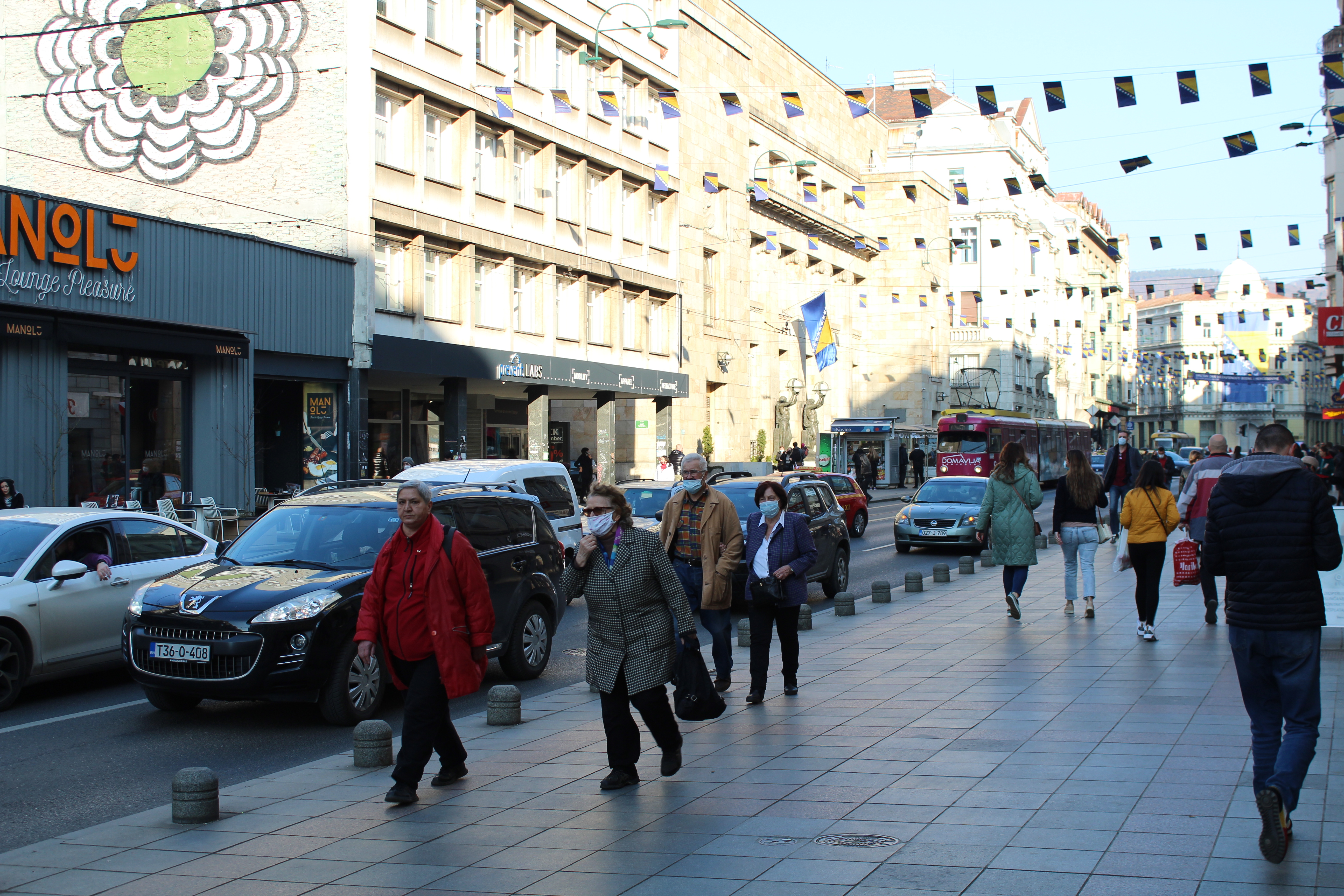 Sarajevo setaci grad vremenska ilustracija 2