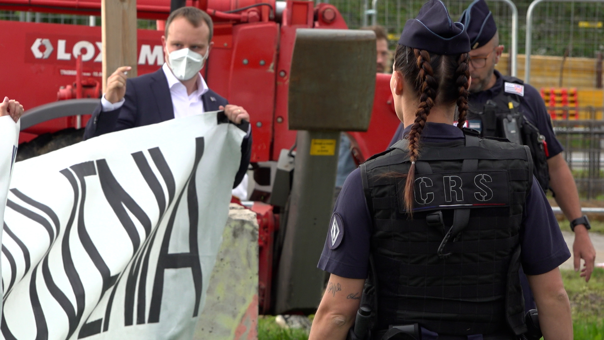 Protest pred Evropskim parlamentom