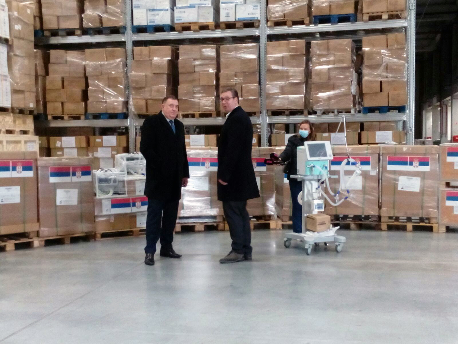 Стара Пазова - Вучић, Додик - респир