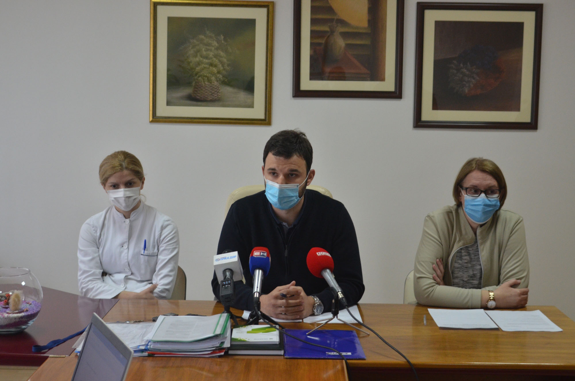 Приједор - конференцја за штампу у