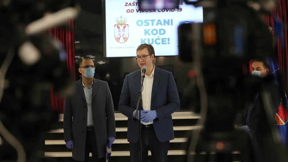 Aleksandar Vučić, Novi Pazar, koronavirus