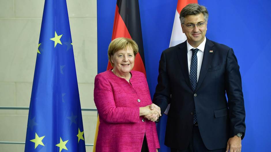 Angela Merkel i Andrej Plenković
