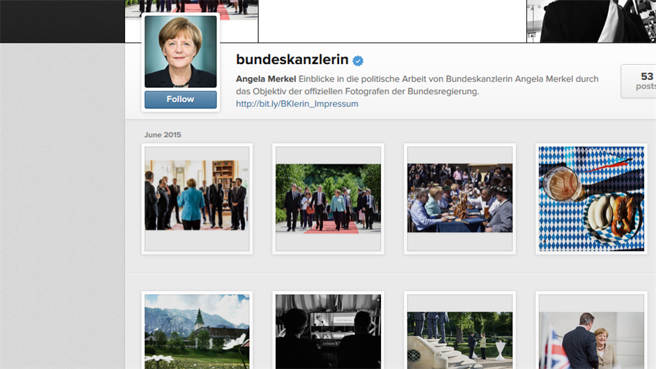 angela merkle instagram