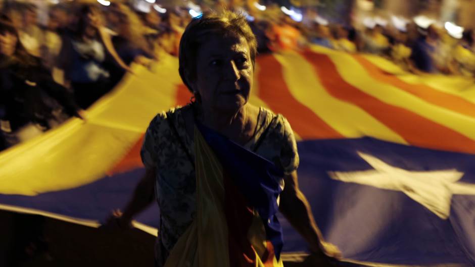 Barcelona, Katalonija, prosvjed