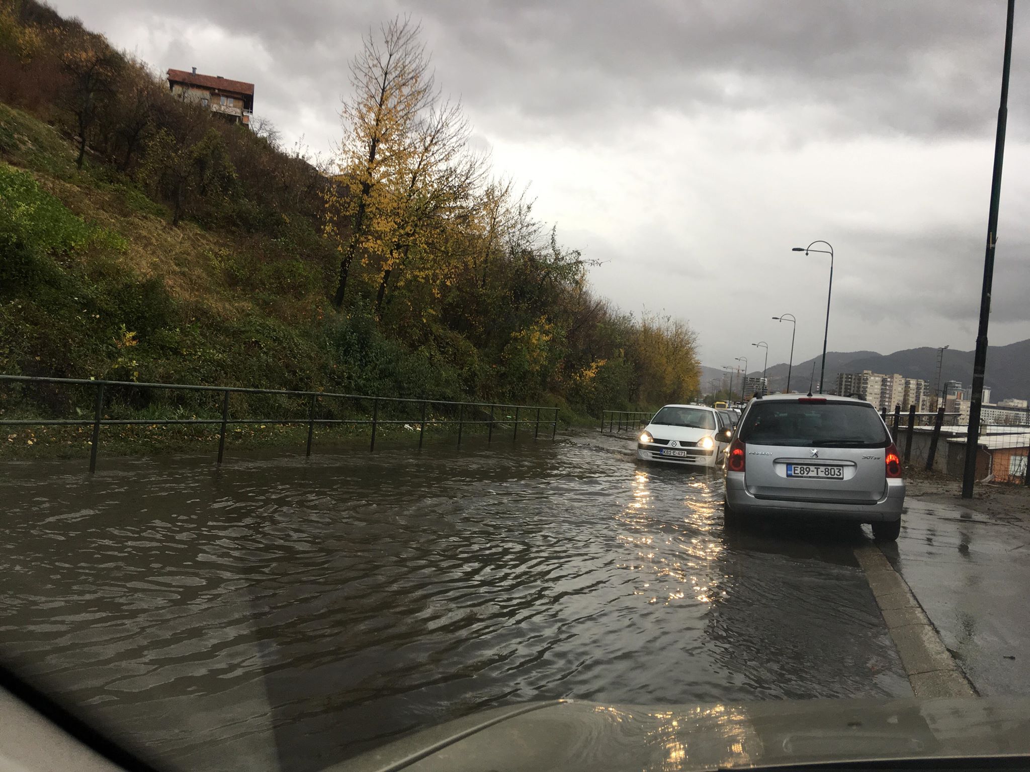 Buća Potok, polava, cesta, Sarajevo, kiša, nevrijeme