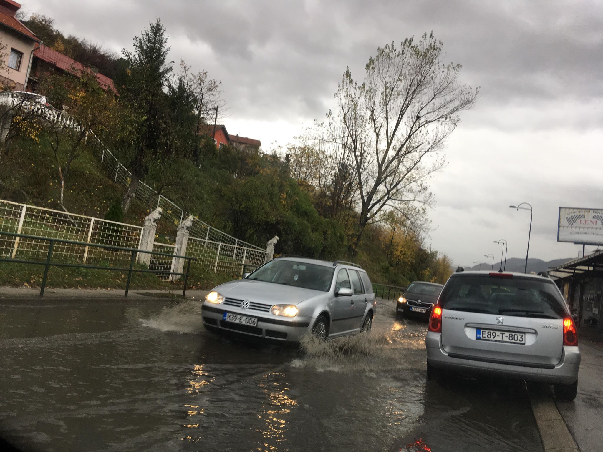Buća Potok, polava, cesta, Sarajevo, kiša, nevrijeme