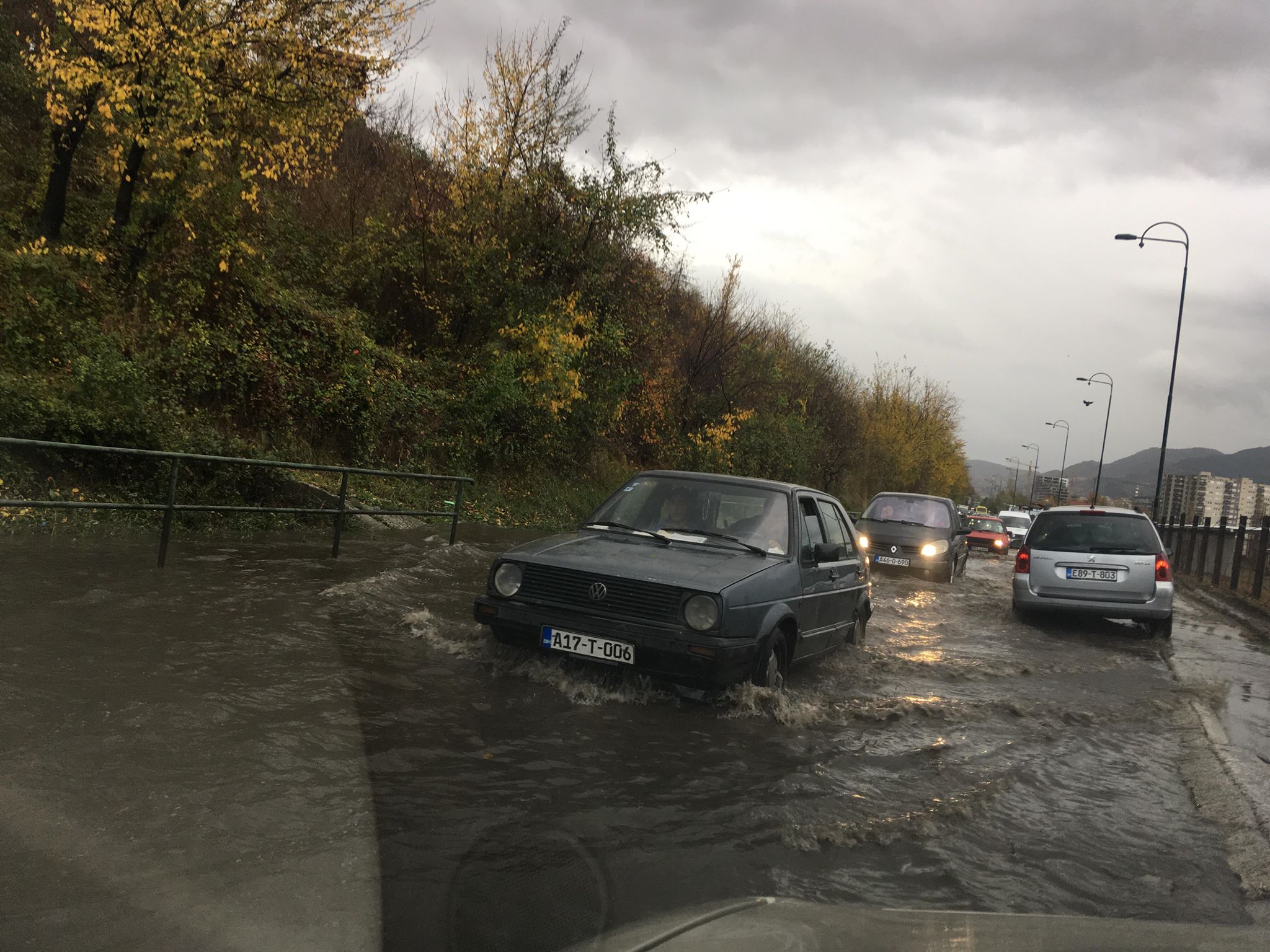 Buća Potok, polava, cesta, Sarajevo, kiša, nevrijeme