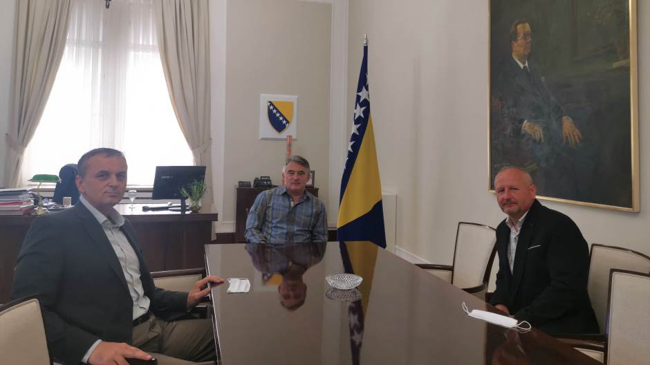 Clan PBiH Komsic i predstavnici Hrvatske stranke BiH