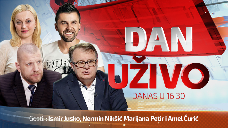DAN UZIVO POSTER BIH Ismir Jusko Nermin Nikšić Marijana Petir i Amel Ćurić