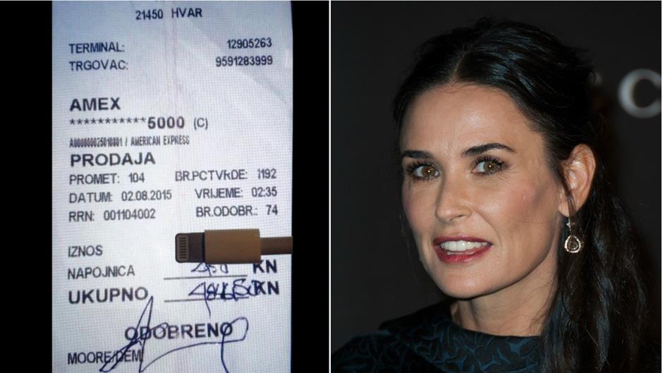 demi moore račun