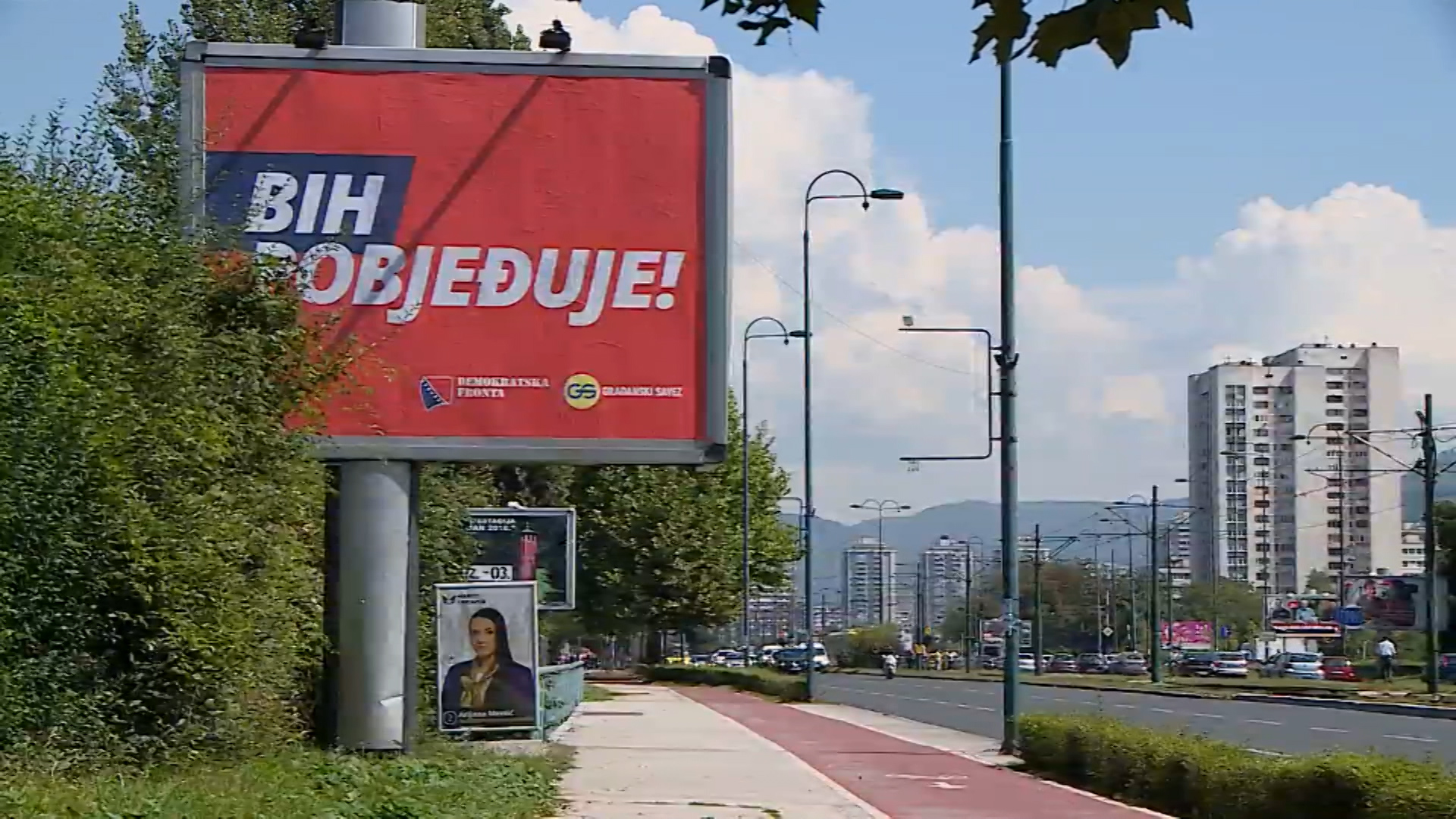 Demokratska fronta, bilbord, Sarajevo