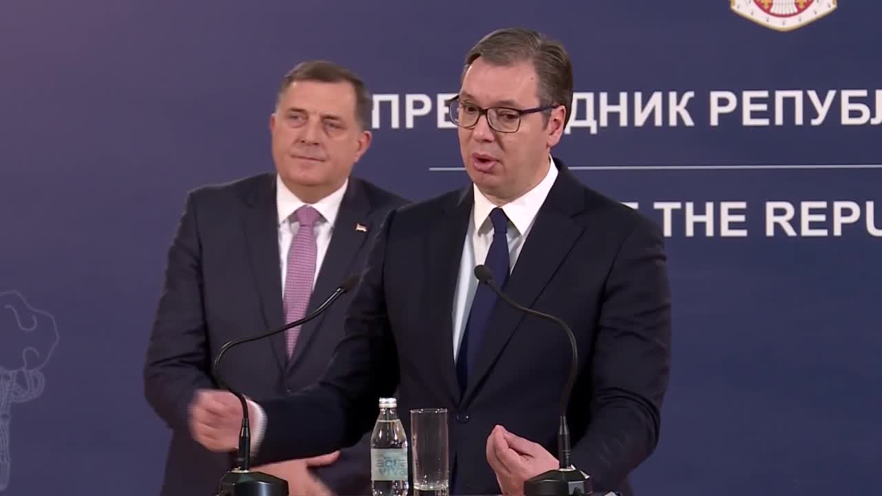 Dodik i Vučić u Beogradu