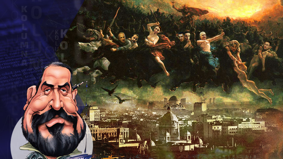 draza petrovic kolumna poster mitologija