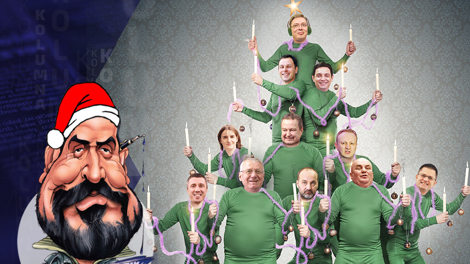 draza petrovic kolumna poster novogodisnja