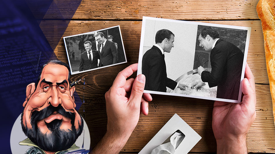 draza petrovic kolumna poster vuci makron