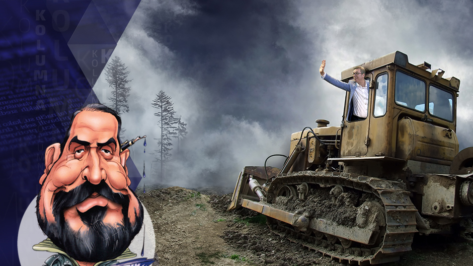 draza petrovic kolumna vucic buldozer