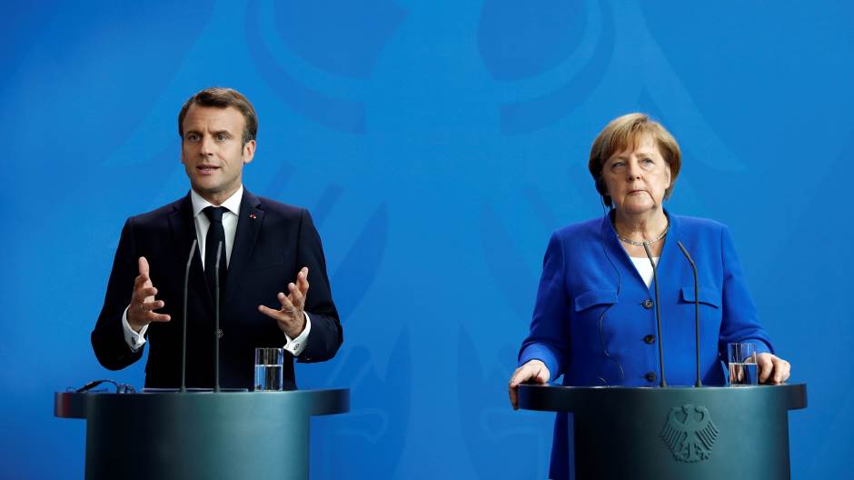Emanuel Makron, Angela Merkel