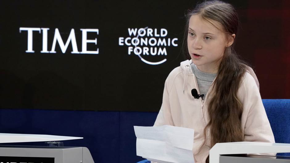 Greta Tunberg, Davos