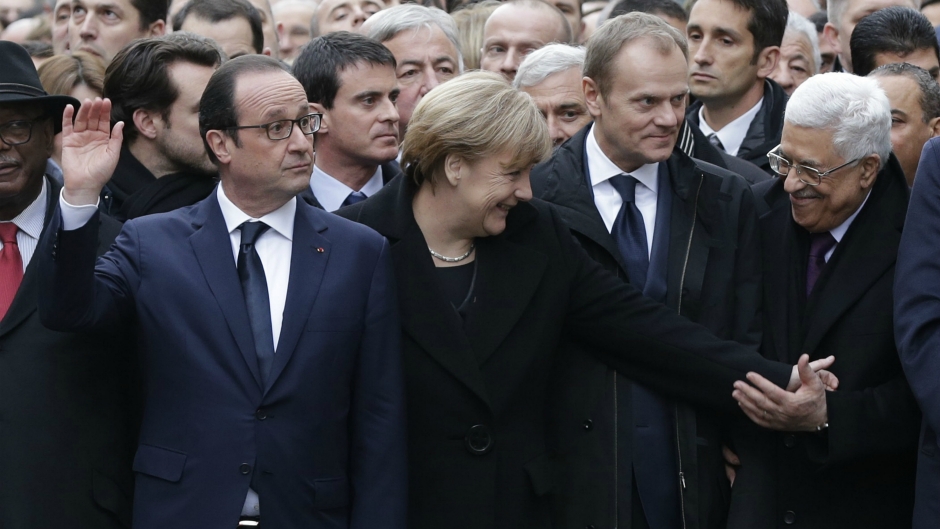 Hollande i Merkel