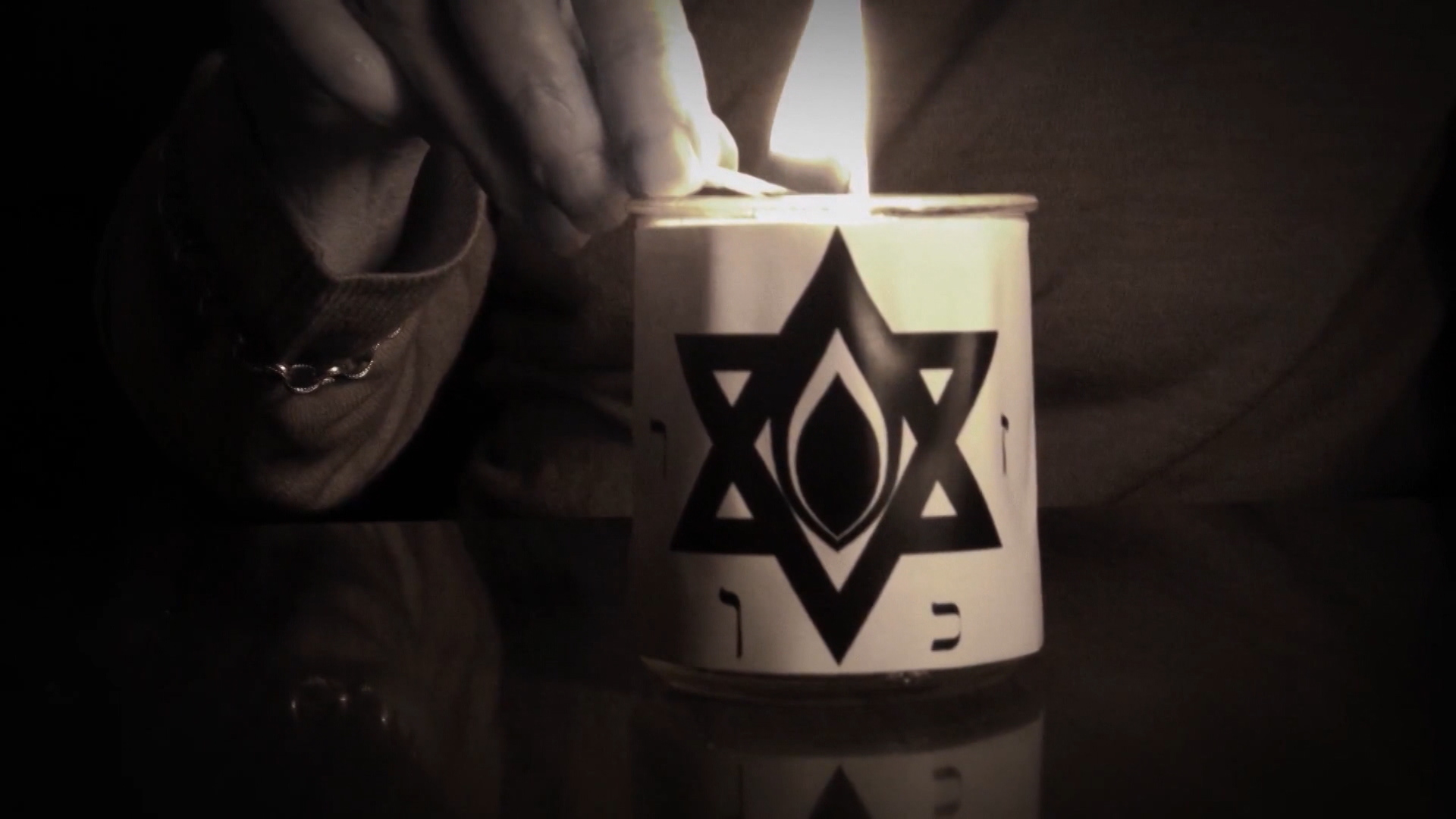 holokaust svijeća Davidova zvijezda