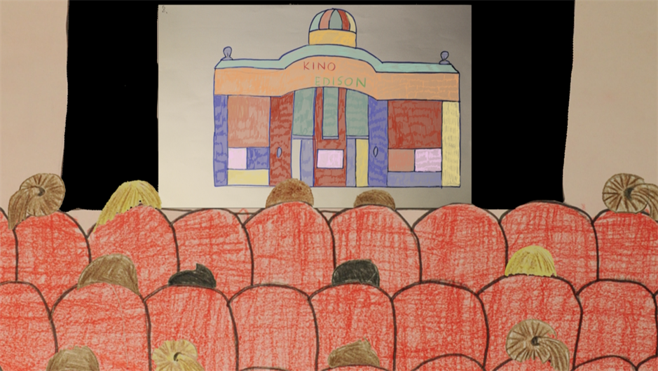 Kadar iz animirano-igranog filma Sutra u 8 realiziranog na osnovnoškolskoj radionici animacije pod vodstvom Martine Mestrović 