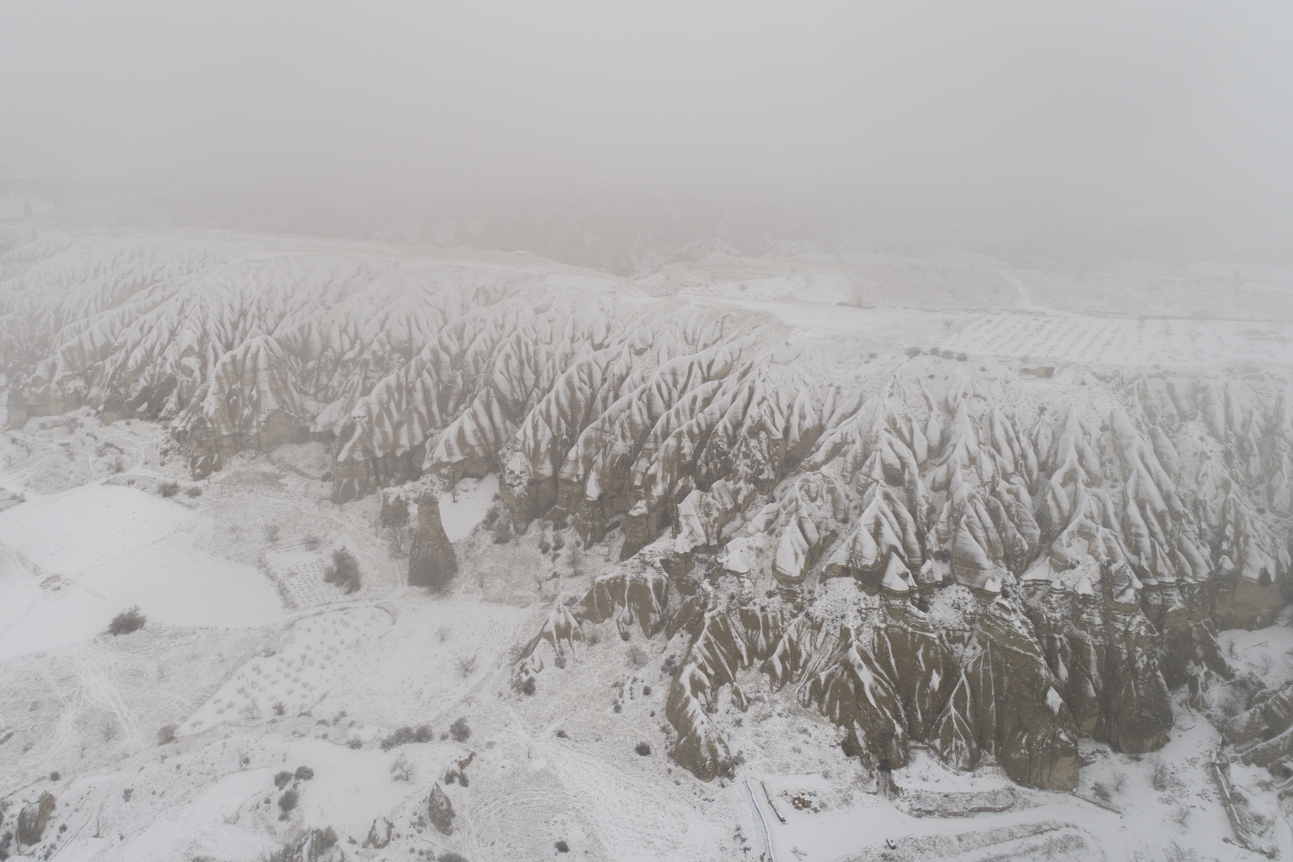 Kapadokija Turska snijeg