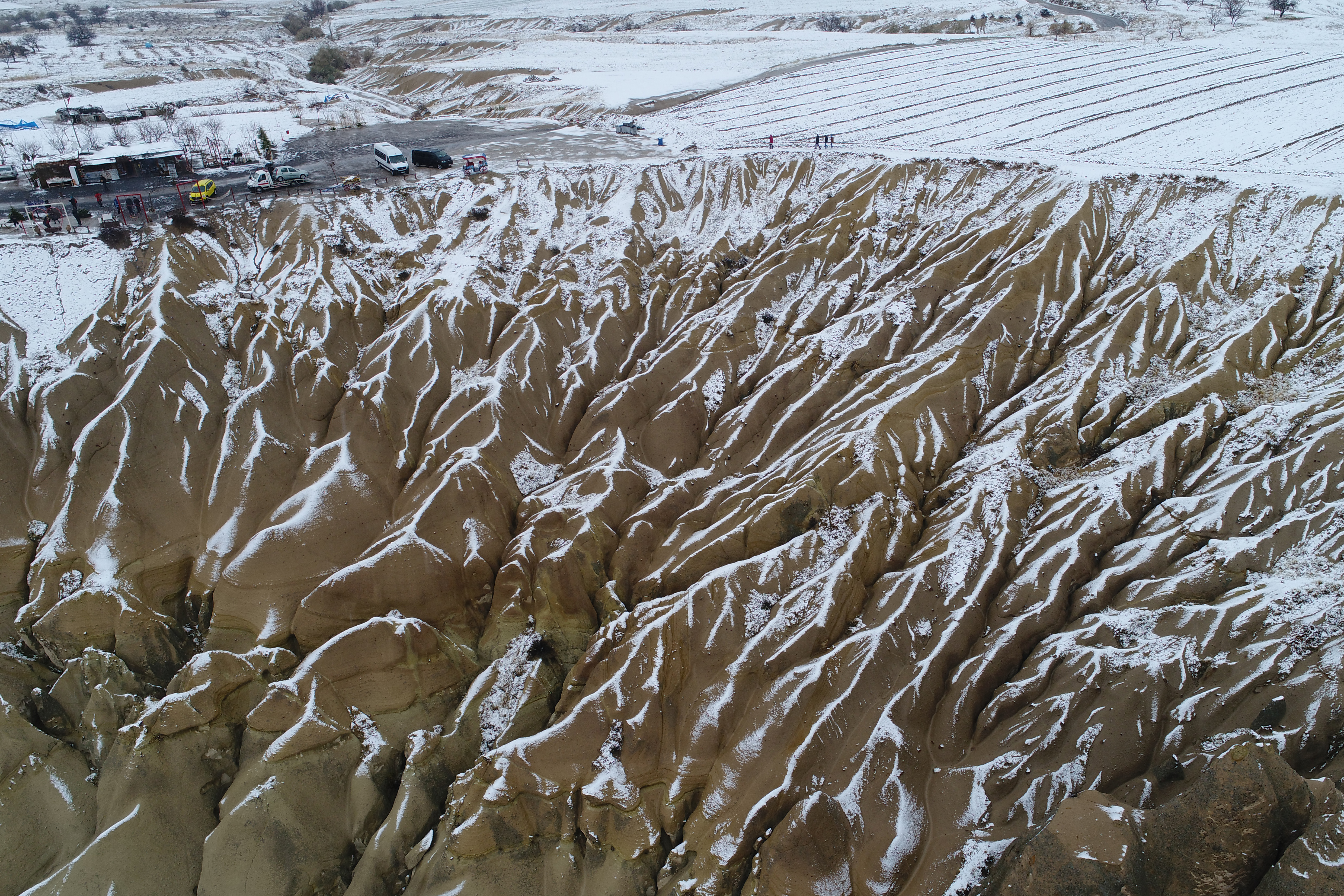 Kapadokija Turska snijeg