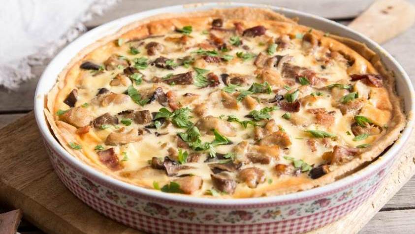 Kremasta pita s pečurkama