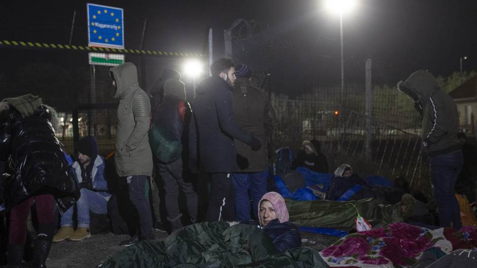 Migranti, Kelebija, granični prelaz, Mađarska