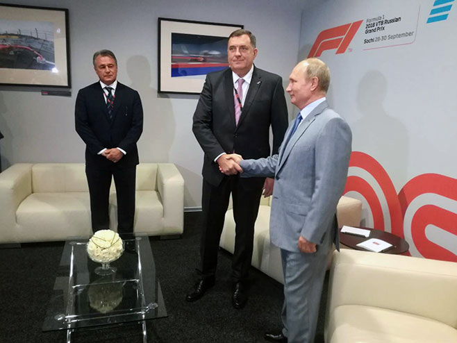 Milorad Dodik, Vladimir Putin, Rusija, Soči