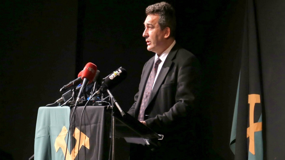 Ministar Trhulj se obraća skupu