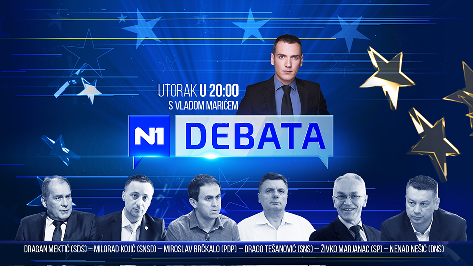 N1 Debata BIH izbori 2018 poster najava gosti 03 utorak