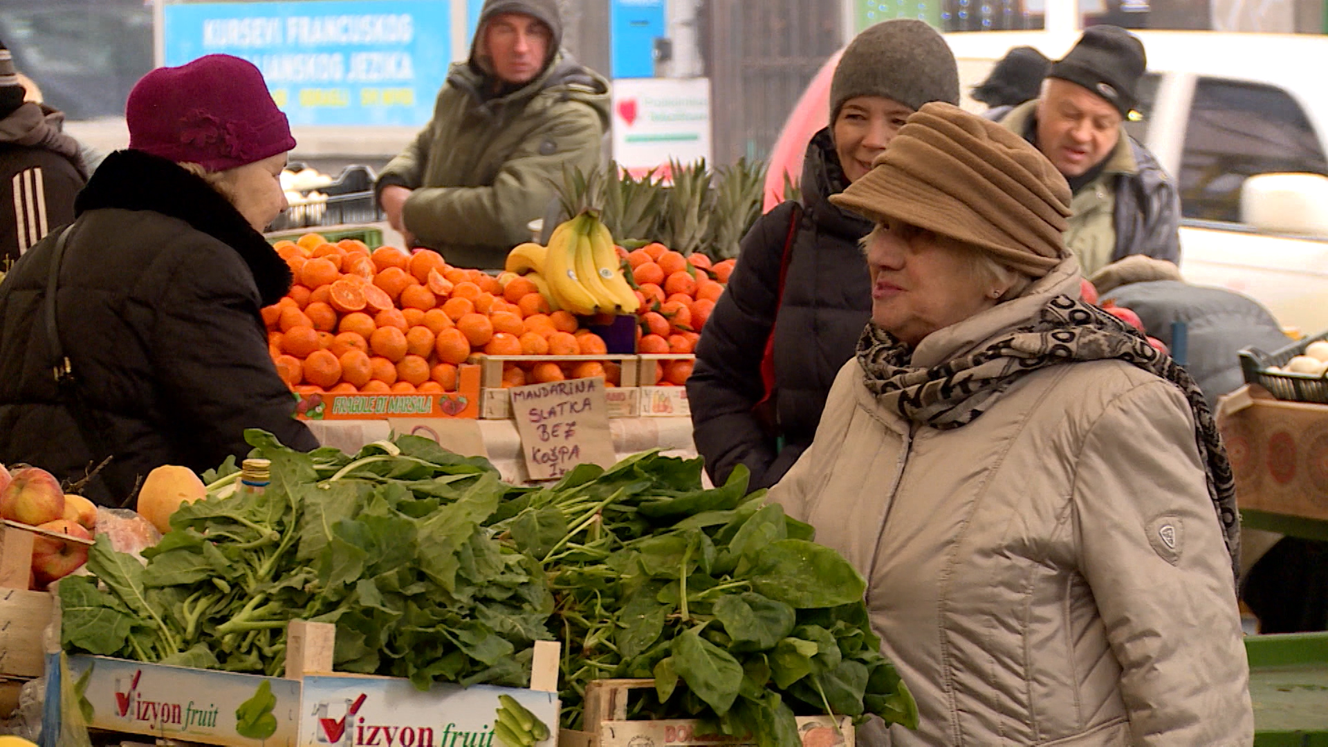 penzioneri pijaca tržnica Markale povrće voće Sarajevo