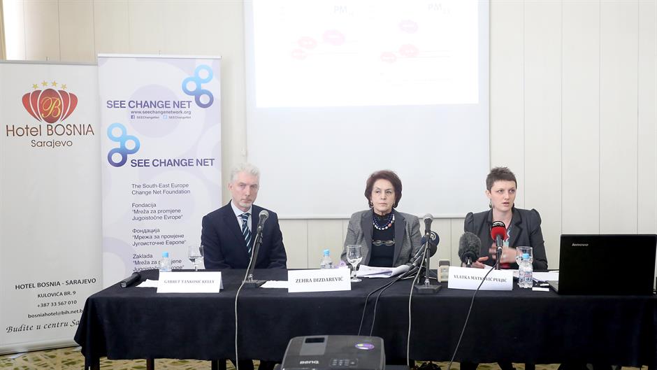 Press konferencija 2_Garret Tankosic Kelly, Zehra Dizdarevic, Vlatka Matkovic Puljic