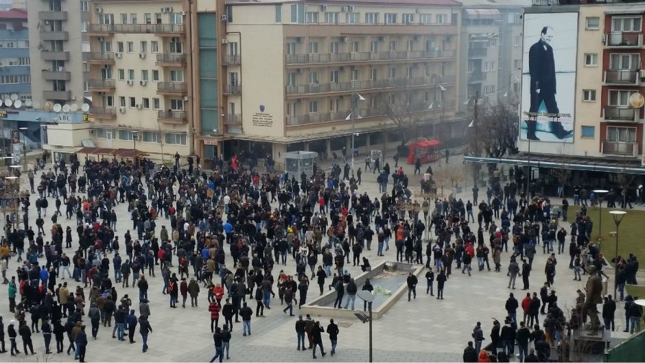 priština protest 1  Kushtrim Kadriu