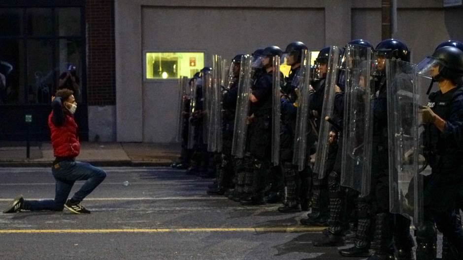 SAD, protest, policija, Džordž Flojd