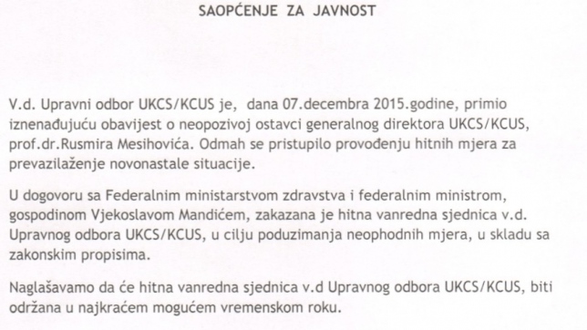 saopcenje
