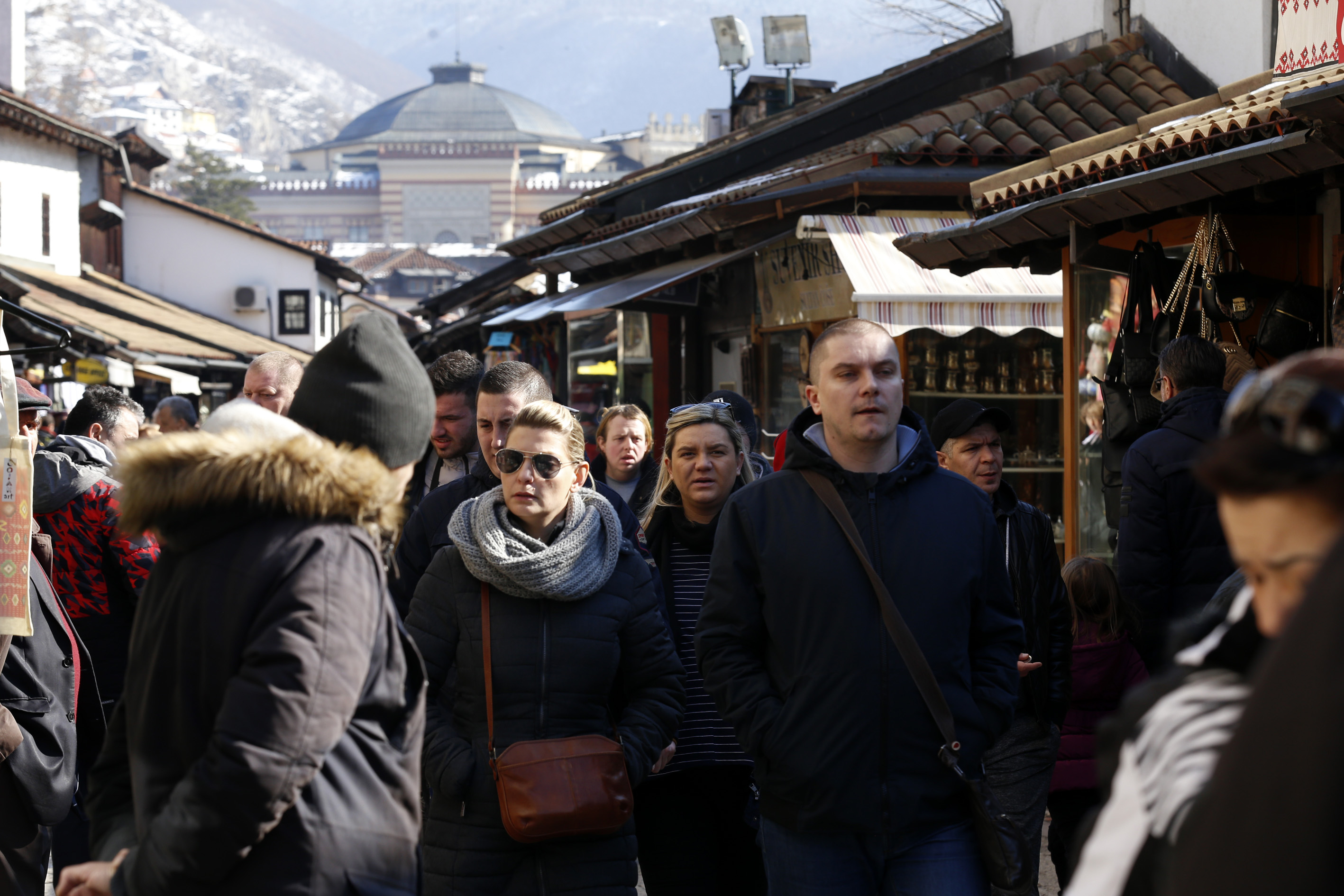 Sarajevo Baščaršija šetači