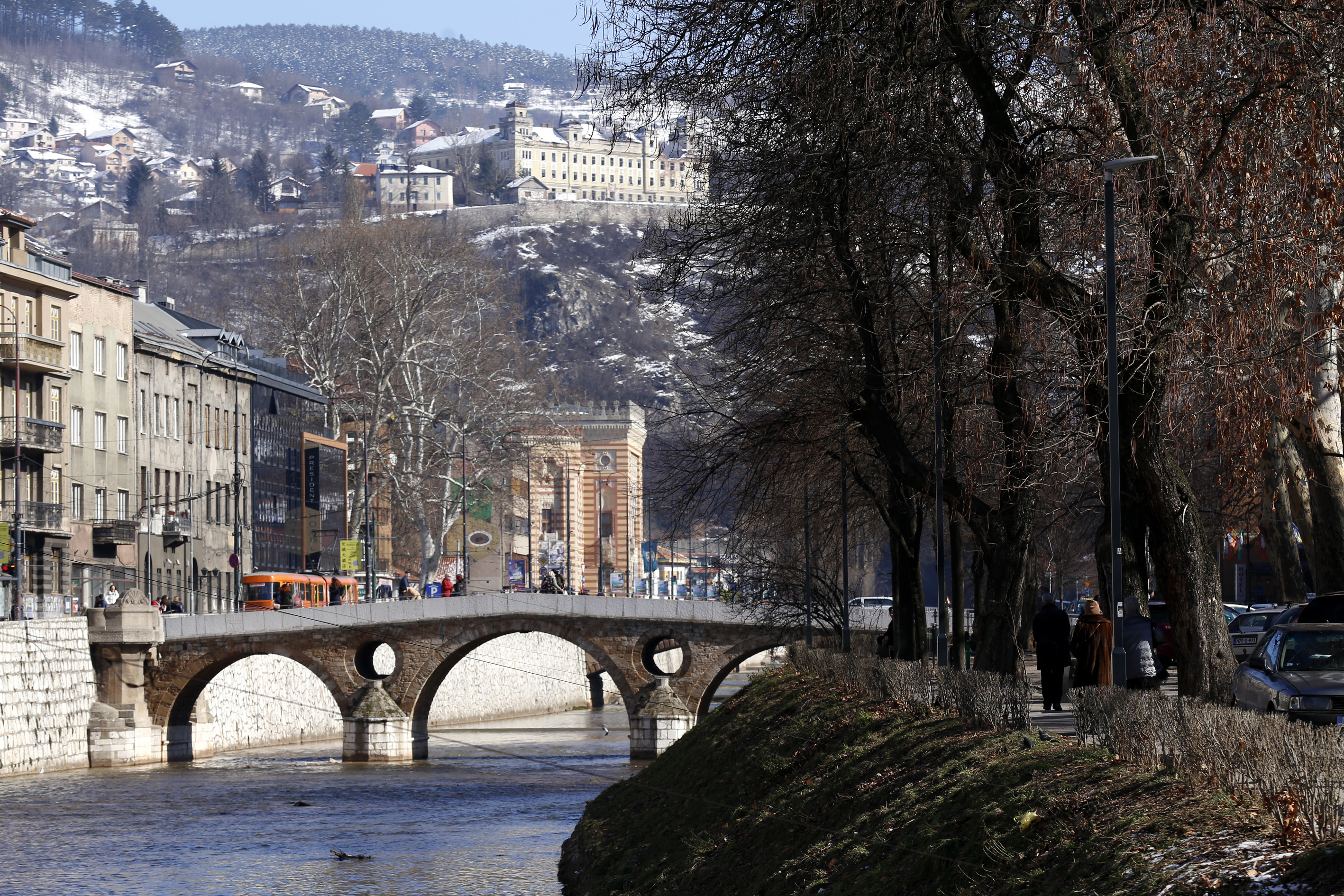 Sarajevo Miljacka Latinska ćuprija Principov most