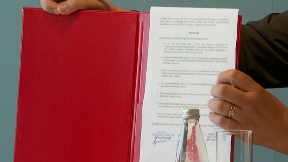 sporazum opozicije Crna Gora