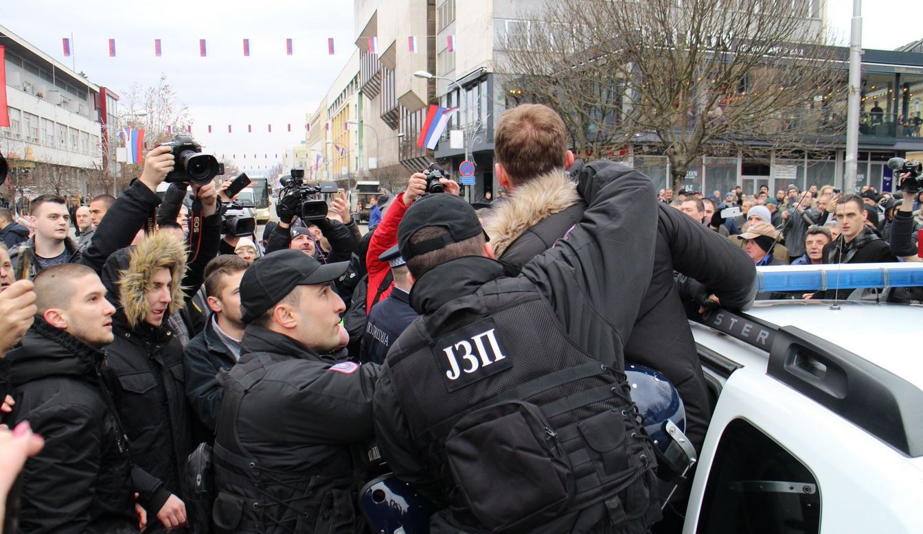 Stanivuković hapšenje Banjaluka Trg Krajine