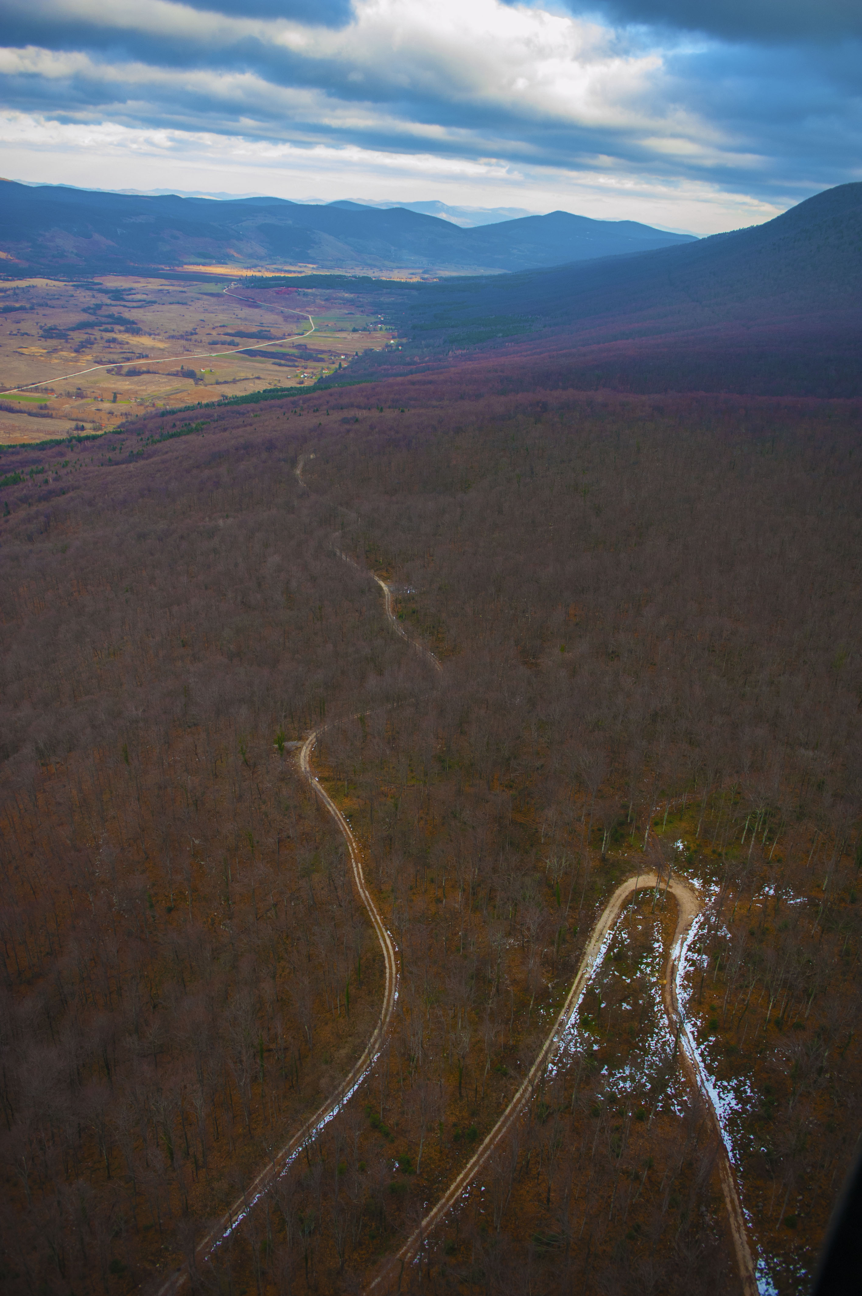Trasa uskotračne autrougarske pruge na Grmeču kod Sanice