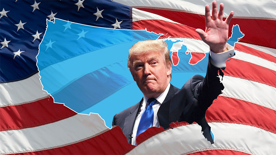 Trump mapa zastava