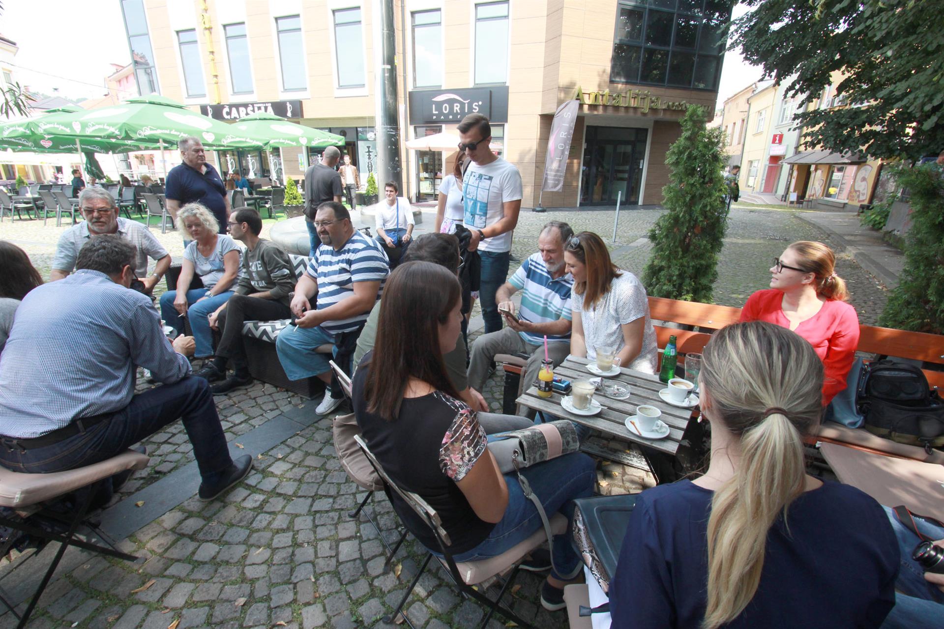 Tuzla, novinari, protest