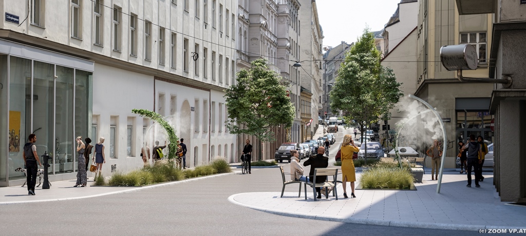 Ulica sa regulacijom temperature zraka